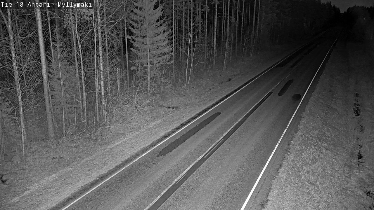 Weather Camera Image Road 18 Ähtäri, Myllymäki, Ähtäri, Etelä-Pohjanmaa