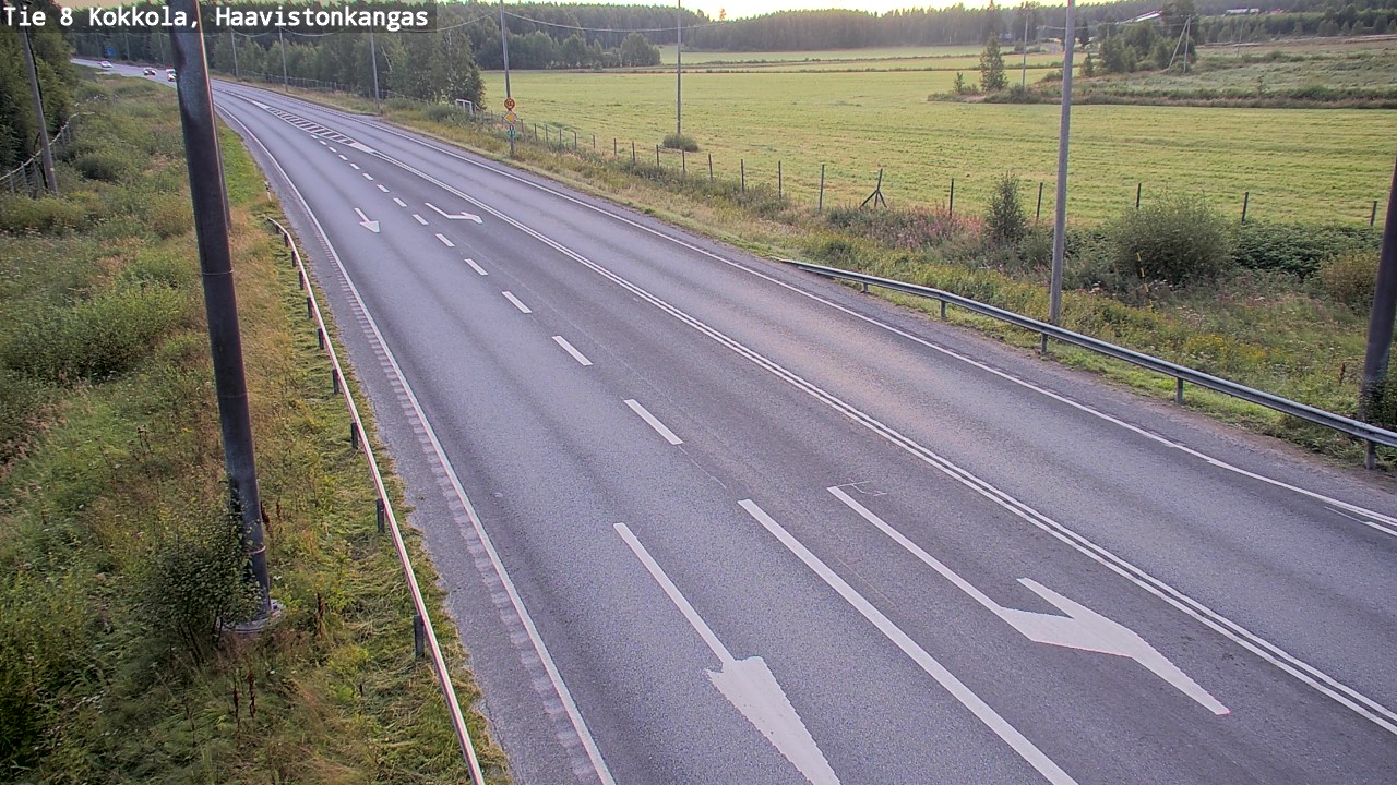 Weather Camera Image Road 8 Kokkola, Haavistonkangas, Kokkola, Keski-Pohjanmaa
