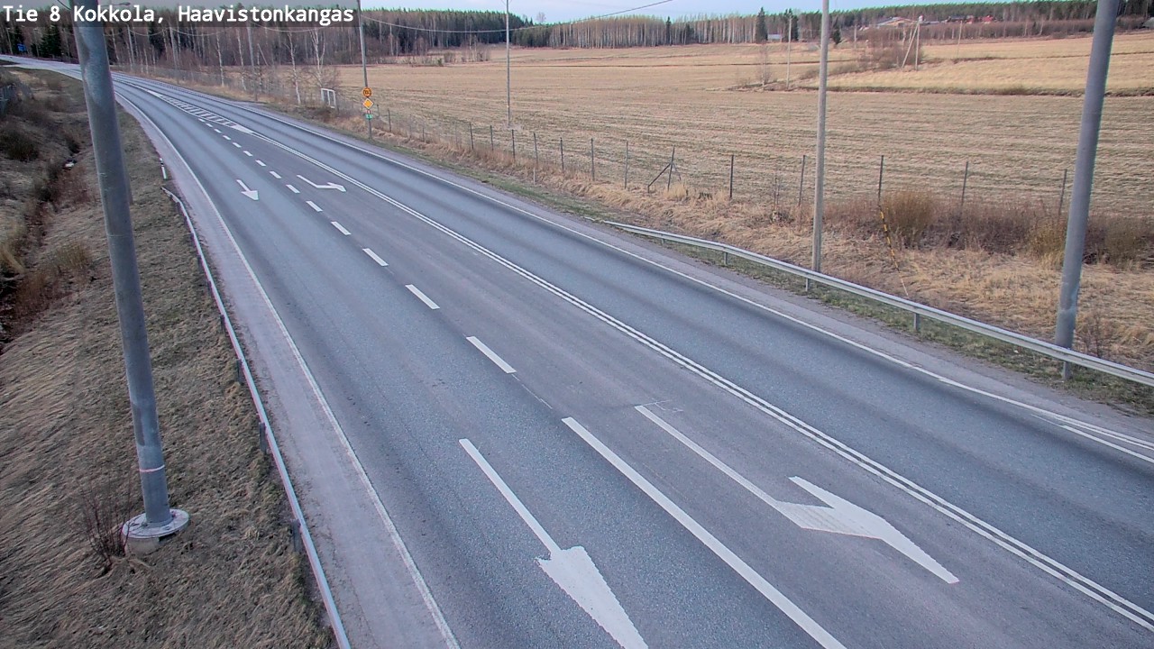 Weather Camera Image Väg 8 Karleby, Haavistonkangas, Kokkola, Keski-Pohjanmaa