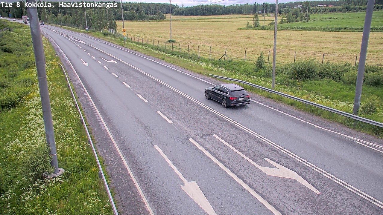 Weather Camera Image Väg 8 Karleby, Haavistonkangas, Kokkola, Keski-Pohjanmaa