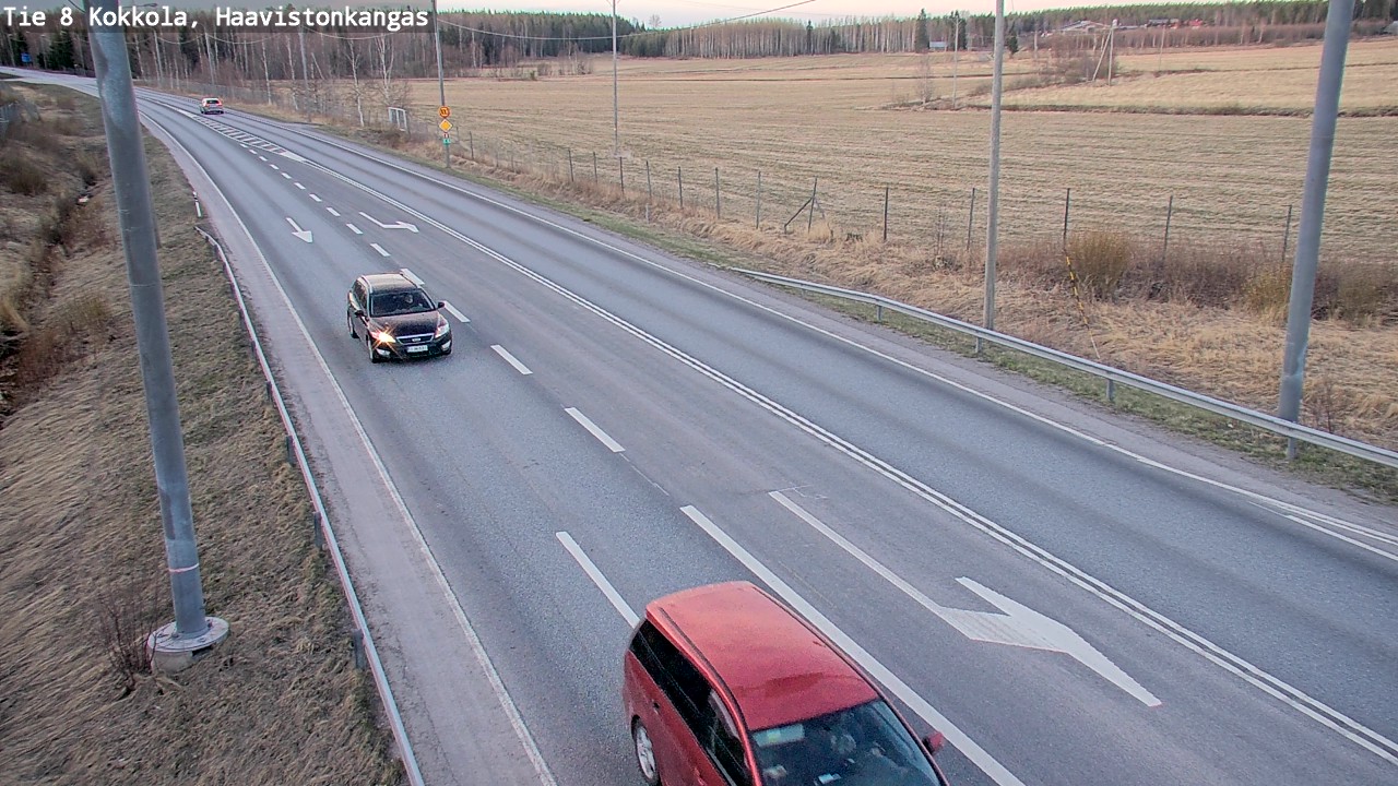 Weather Camera Image Väg 8 Karleby, Haavistonkangas, Kokkola, Keski-Pohjanmaa