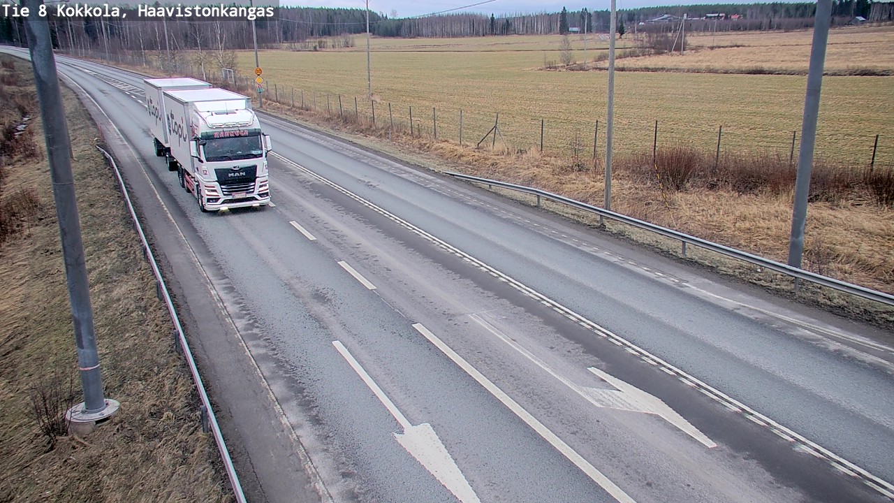 Weather Camera Image Road 8 Kokkola, Haavistonkangas, Kokkola, Keski-Pohjanmaa