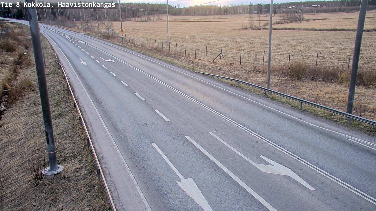 Weather Camera Image Road 8 Kokkola, Haavistonkangas, Kokkola, Keski-Pohjanmaa