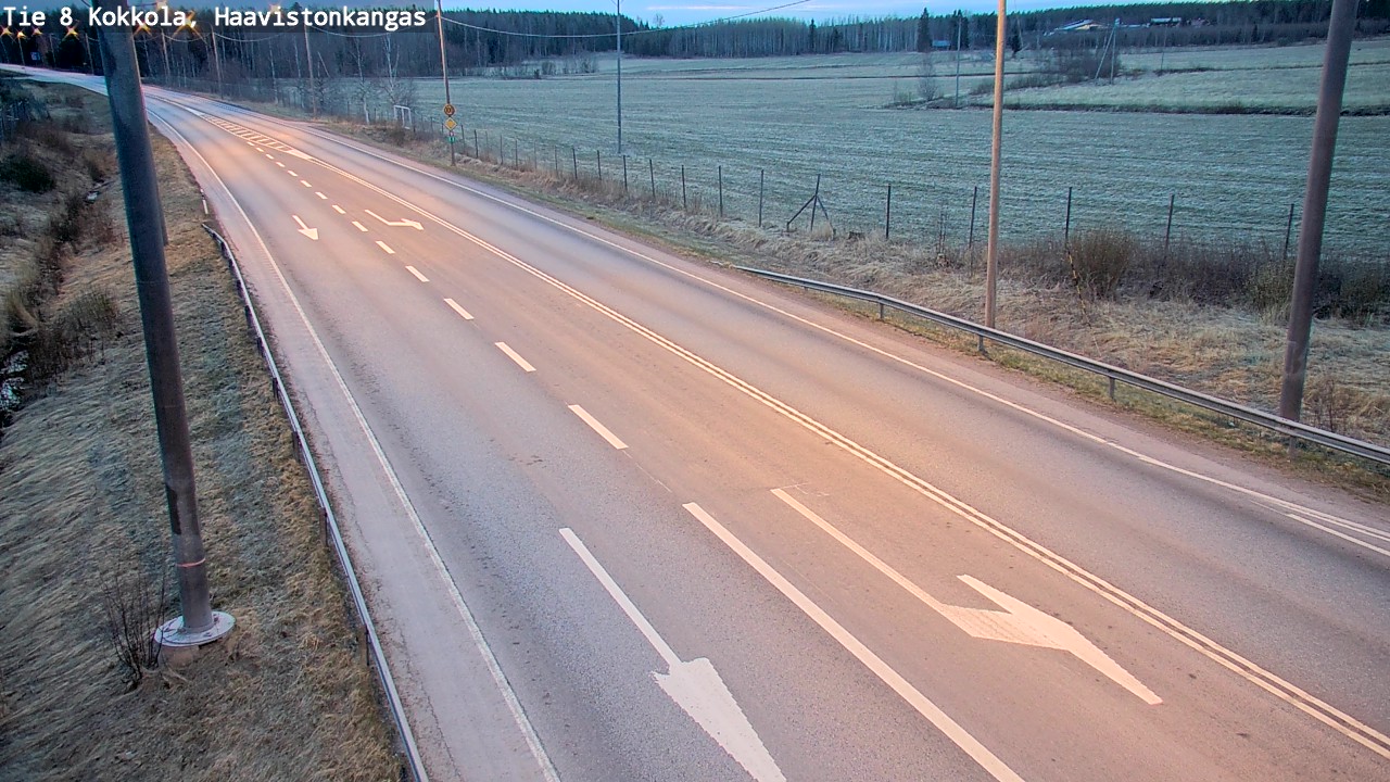 Weather Camera Image Road 8 Kokkola, Haavistonkangas, Kokkola, Keski-Pohjanmaa