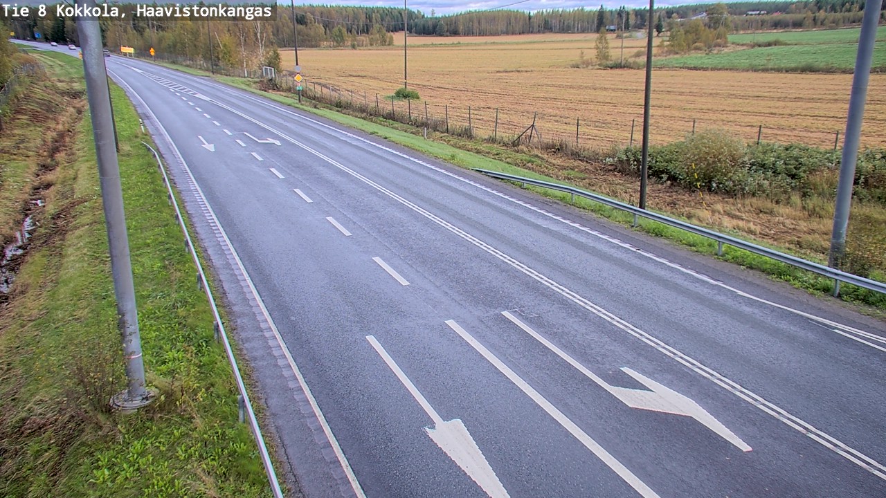 Weather Camera Image Road 8 Kokkola, Haavistonkangas, Kokkola, Keski-Pohjanmaa