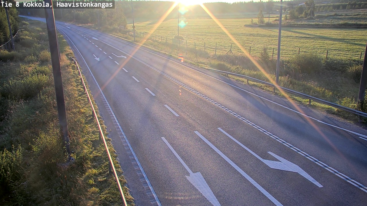 Weather Camera Image Road 8 Kokkola, Haavistonkangas, Kokkola, Keski-Pohjanmaa
