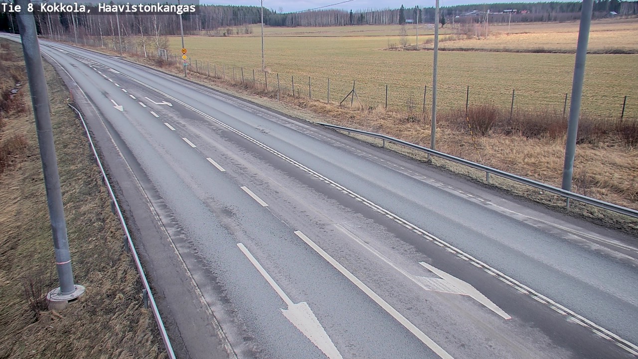 Weather Camera Image Väg 8 Karleby, Haavistonkangas, Kokkola, Keski-Pohjanmaa
