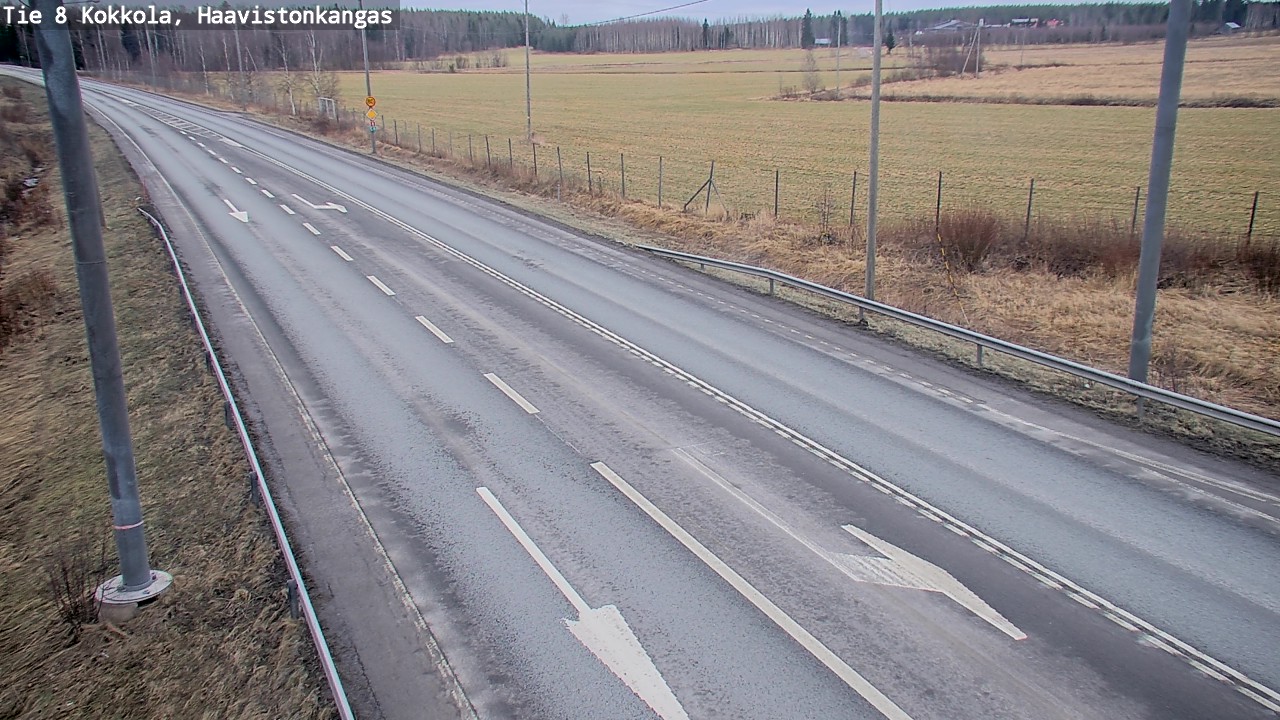 Weather Camera Image Väg 8 Karleby, Haavistonkangas, Kokkola, Keski-Pohjanmaa