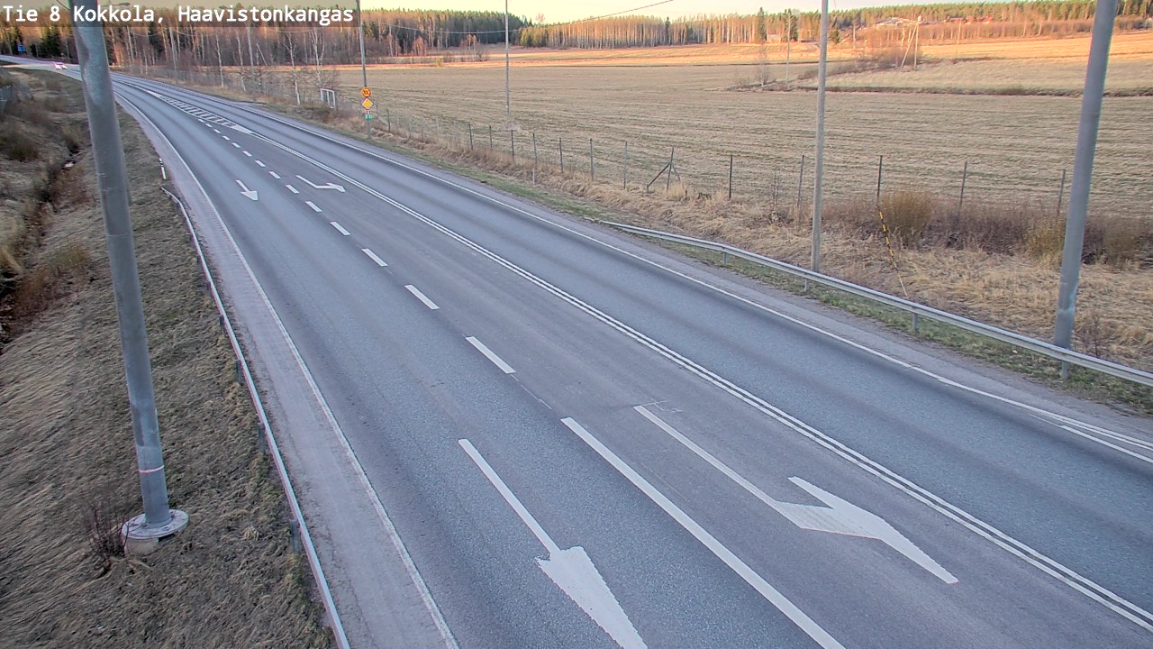Weather Camera Image Väg 8 Karleby, Haavistonkangas, Kokkola, Keski-Pohjanmaa
