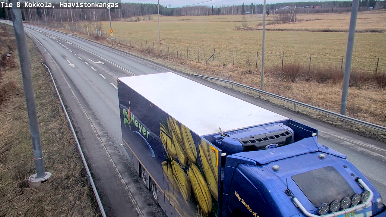 Weather Camera Image Väg 8 Karleby, Haavistonkangas, Kokkola, Keski-Pohjanmaa