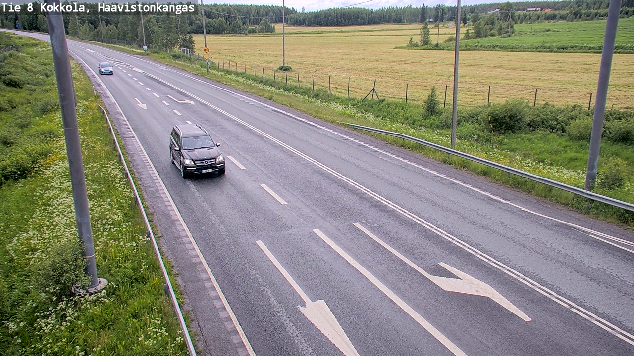 Weather Camera Image Väg 8 Karleby, Haavistonkangas, Kokkola, Keski-Pohjanmaa
