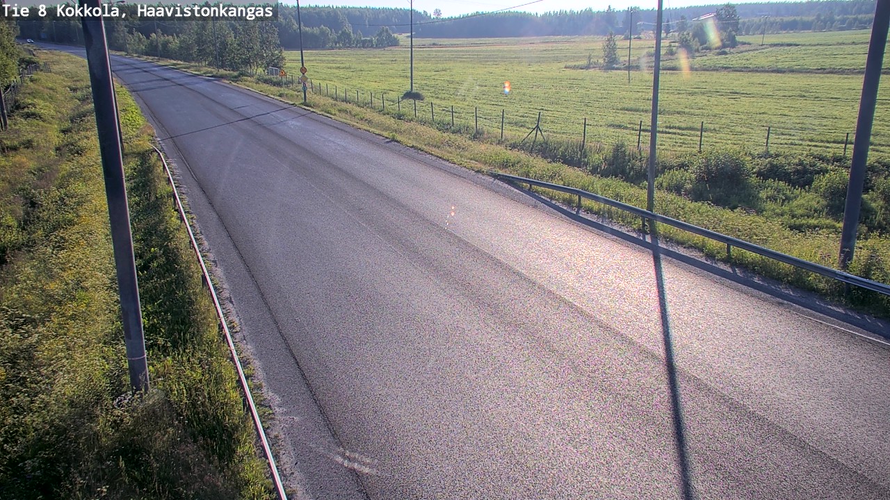 Weather Camera Image Väg 8 Karleby, Haavistonkangas, Kokkola, Keski-Pohjanmaa