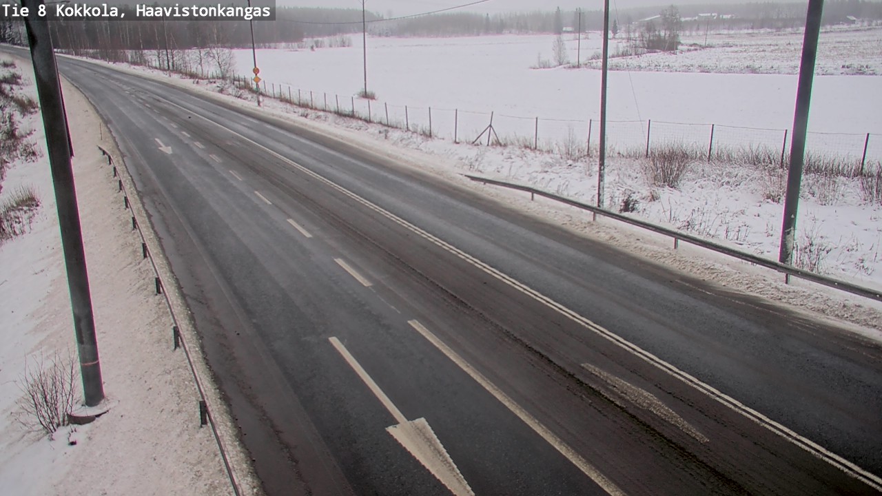 Weather Camera Image Väg 8 Karleby, Haavistonkangas, Kokkola, Keski-Pohjanmaa
