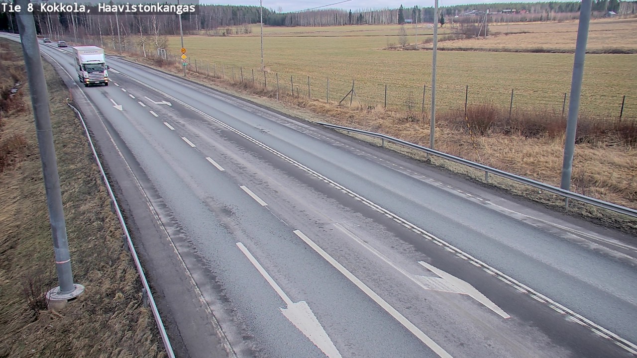 Weather Camera Image Väg 8 Karleby, Haavistonkangas, Kokkola, Keski-Pohjanmaa