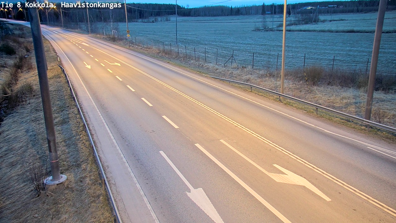 Weather Camera Image Road 8 Kokkola, Haavistonkangas, Kokkola, Keski-Pohjanmaa