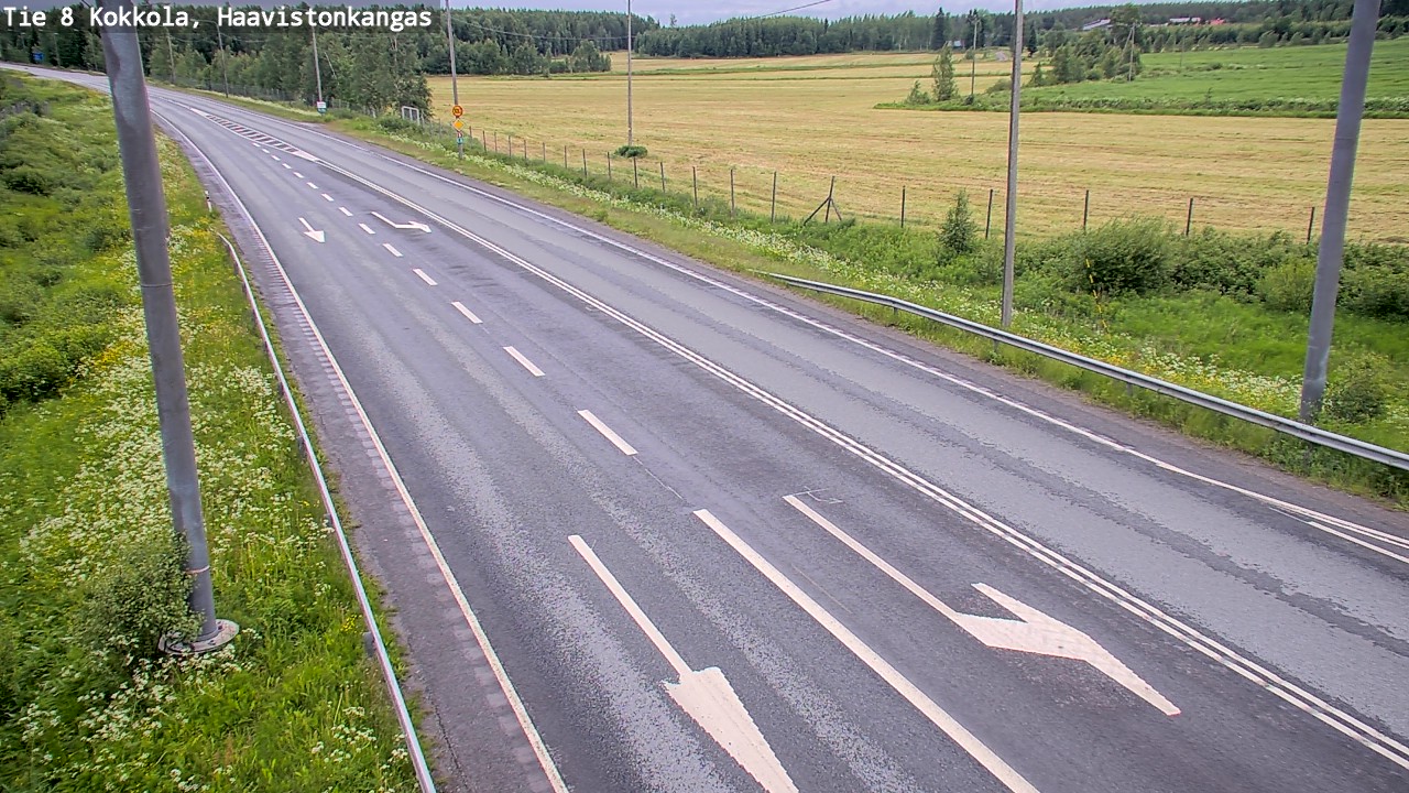 Weather Camera Image Väg 8 Karleby, Haavistonkangas, Kokkola, Keski-Pohjanmaa