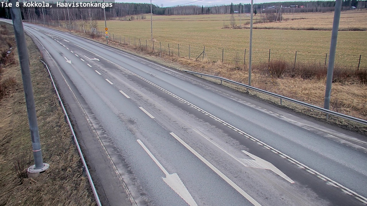 Weather Camera Image Väg 8 Karleby, Haavistonkangas, Kokkola, Keski-Pohjanmaa