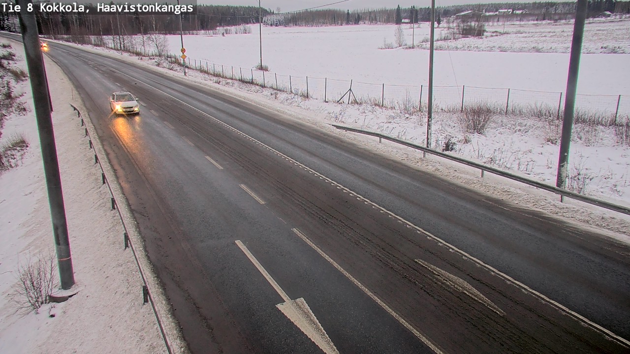 Weather Camera Image Väg 8 Karleby, Haavistonkangas, Kokkola, Keski-Pohjanmaa