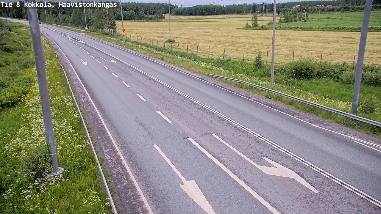 Weather Camera Image Väg 8 Karleby, Haavistonkangas, Kokkola, Keski-Pohjanmaa