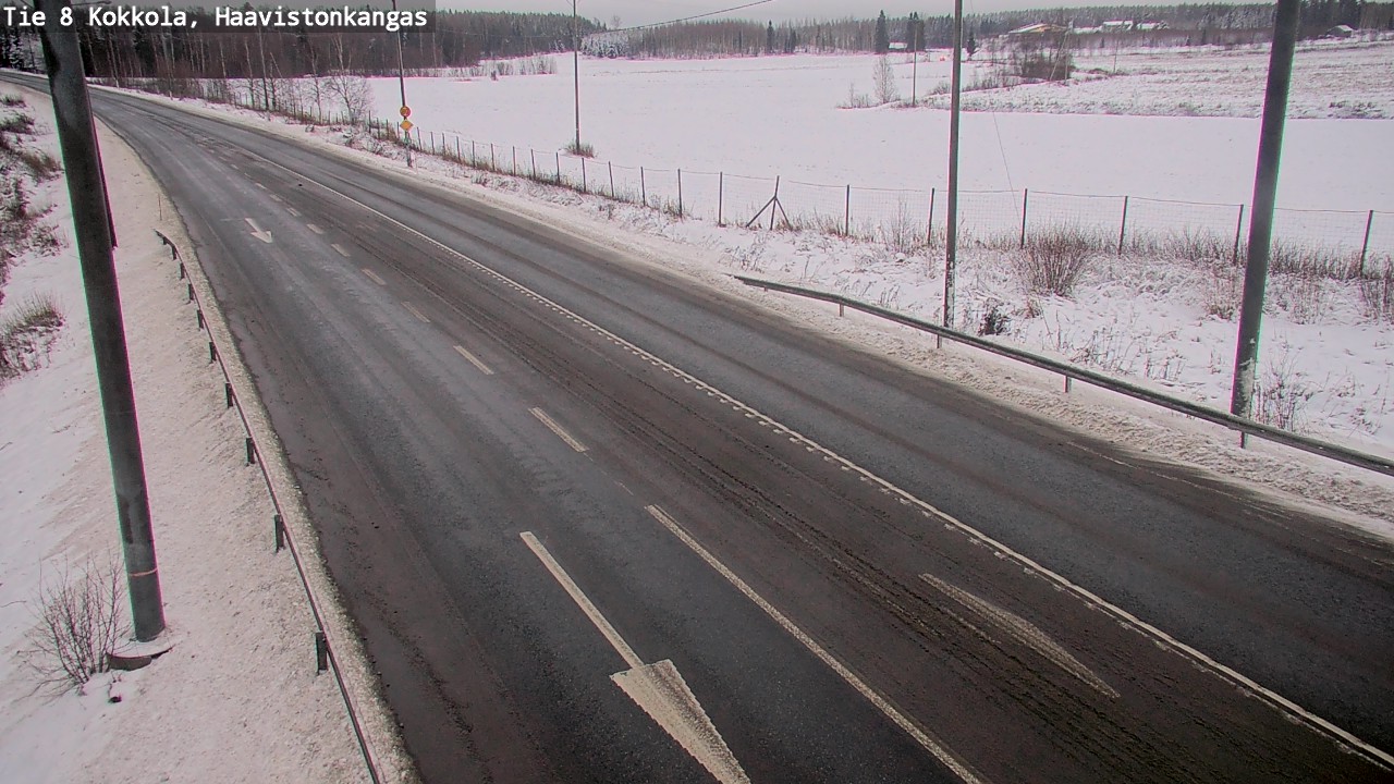 Weather Camera Image Väg 8 Karleby, Haavistonkangas, Kokkola, Keski-Pohjanmaa