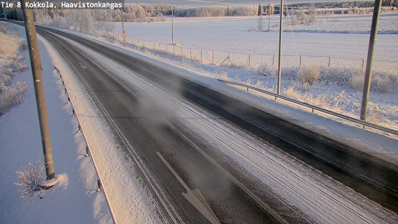 Weather Camera Image Väg 8 Karleby, Haavistonkangas, Kokkola, Keski-Pohjanmaa