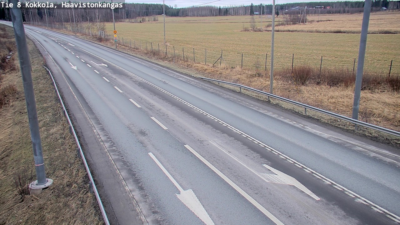 Weather Camera Image Väg 8 Karleby, Haavistonkangas, Kokkola, Keski-Pohjanmaa