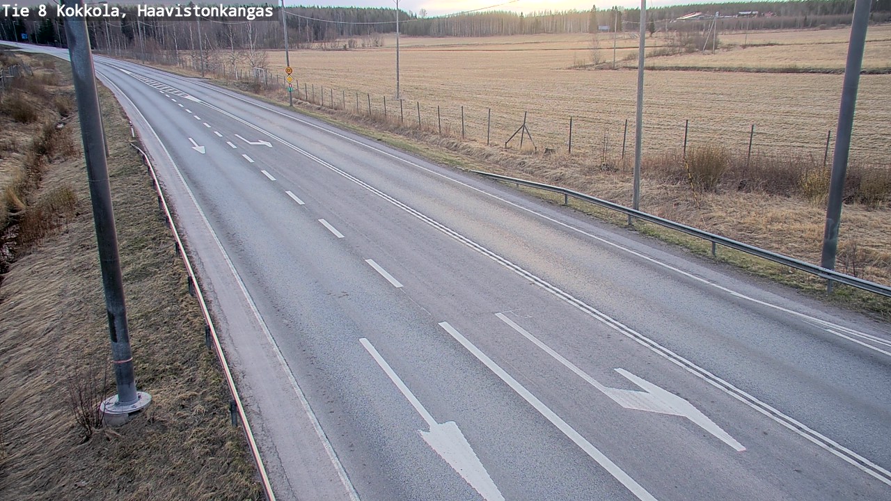 Weather Camera Image Road 8 Kokkola, Haavistonkangas, Kokkola, Keski-Pohjanmaa