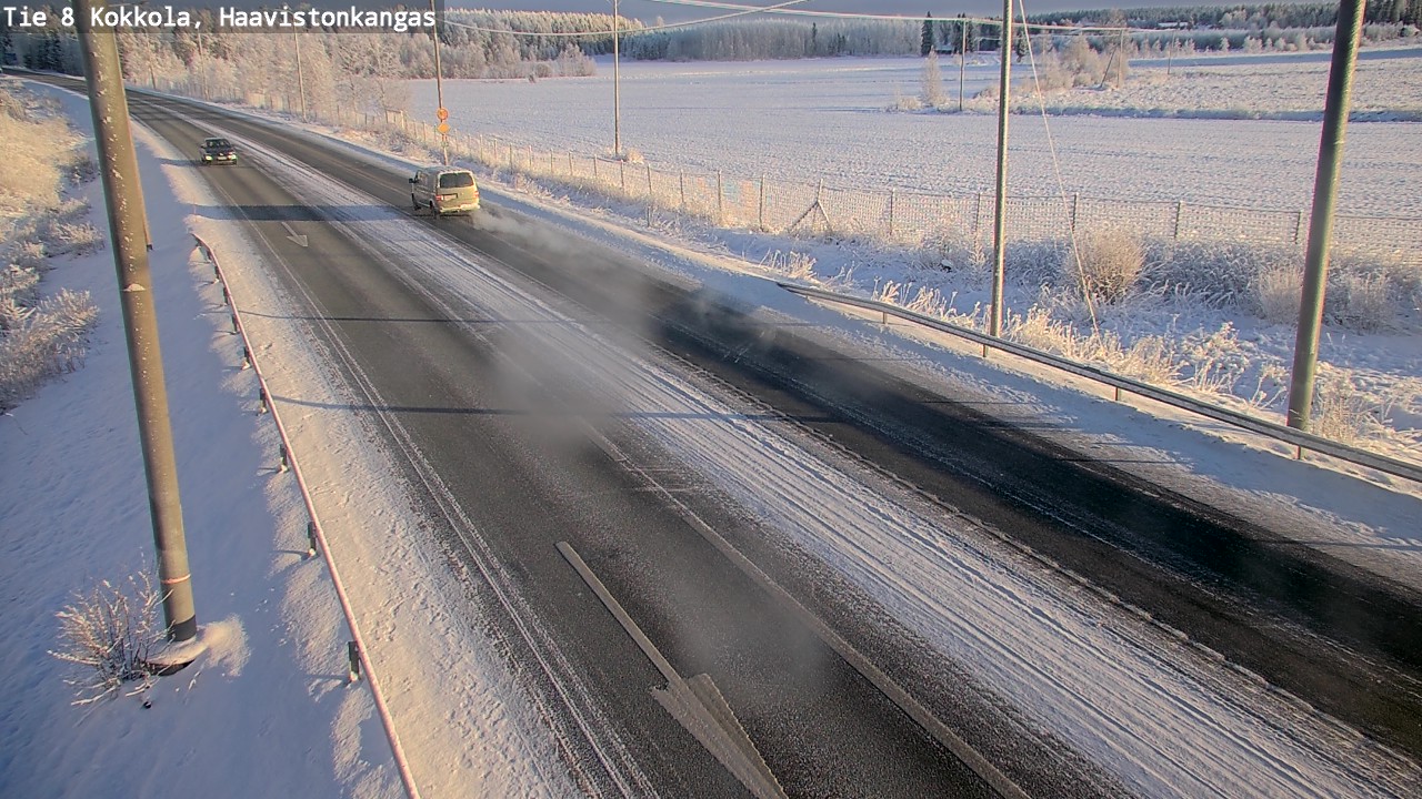 Weather Camera Image Väg 8 Karleby, Haavistonkangas, Kokkola, Keski-Pohjanmaa
