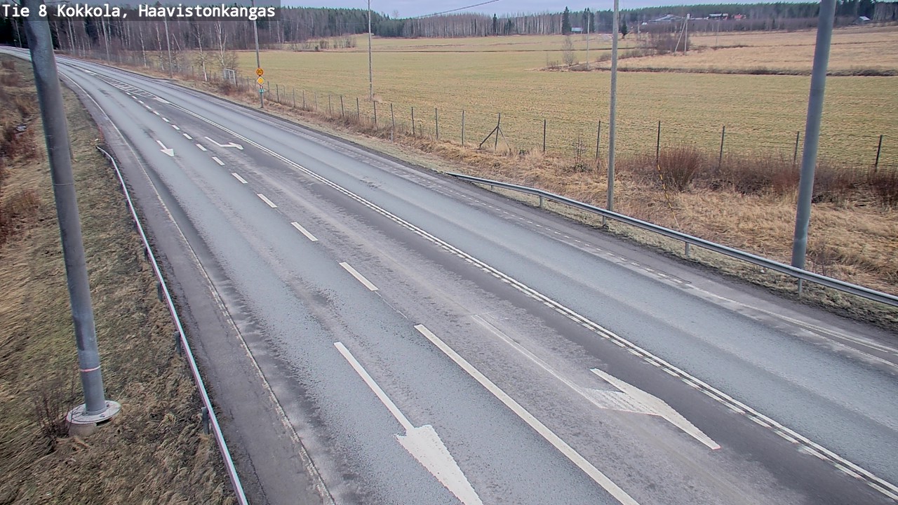 Weather Camera Image Väg 8 Karleby, Haavistonkangas, Kokkola, Keski-Pohjanmaa