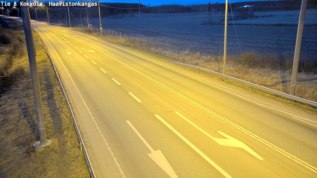 Weather Camera Image Väg 8 Karleby, Haavistonkangas, Kokkola, Keski-Pohjanmaa
