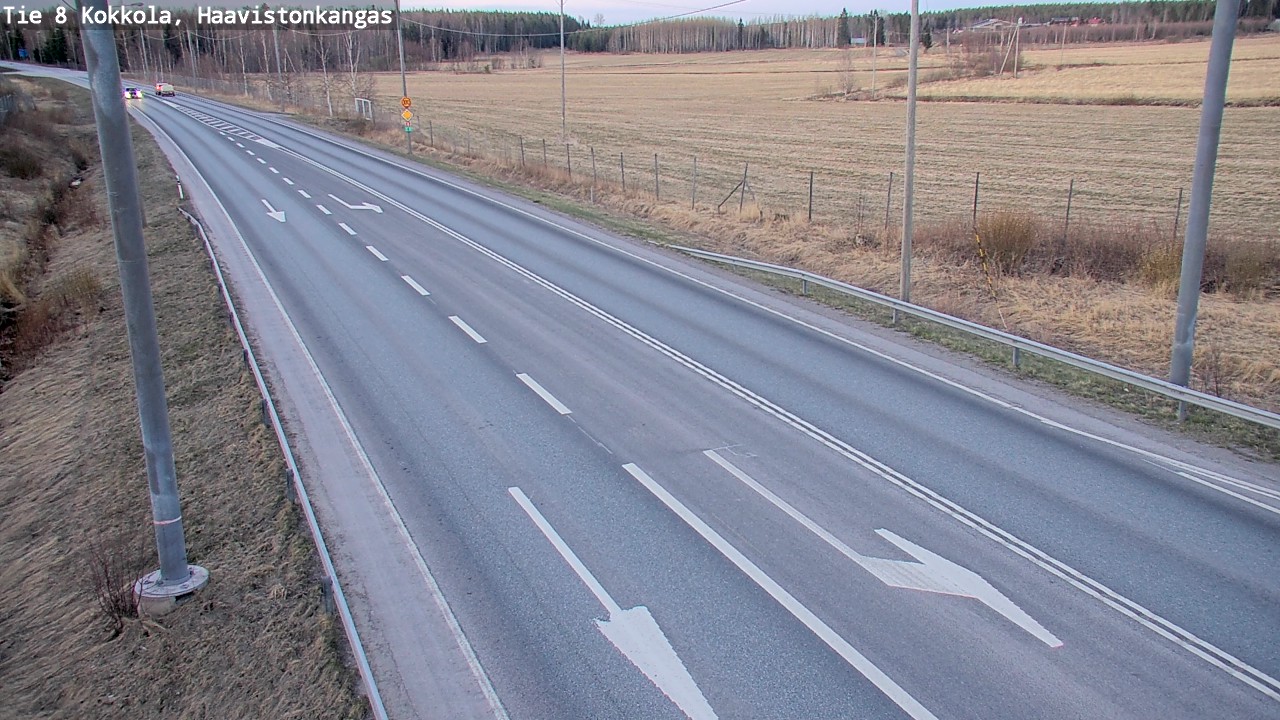 Weather Camera Image Väg 8 Karleby, Haavistonkangas, Kokkola, Keski-Pohjanmaa