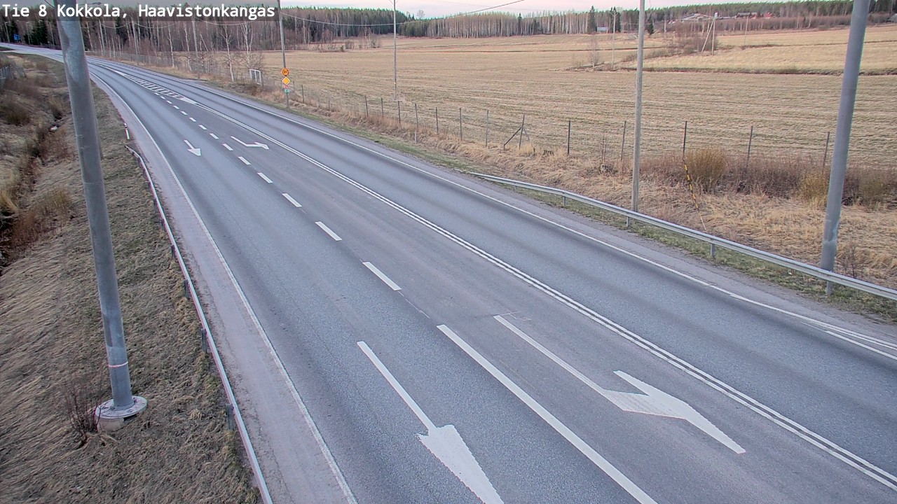 Weather Camera Image Väg 8 Karleby, Haavistonkangas, Kokkola, Keski-Pohjanmaa