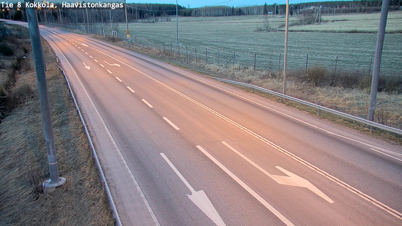 Weather Camera Image Väg 8 Karleby, Haavistonkangas, Kokkola, Keski-Pohjanmaa