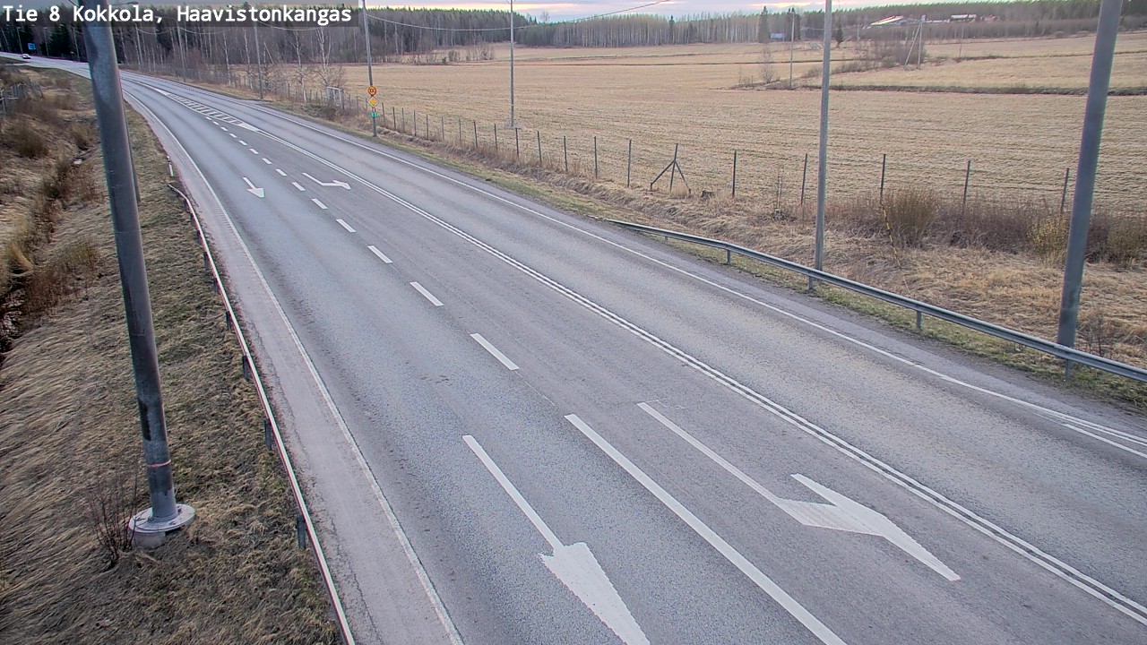 Weather Camera Image Road 8 Kokkola, Haavistonkangas, Kokkola, Keski-Pohjanmaa