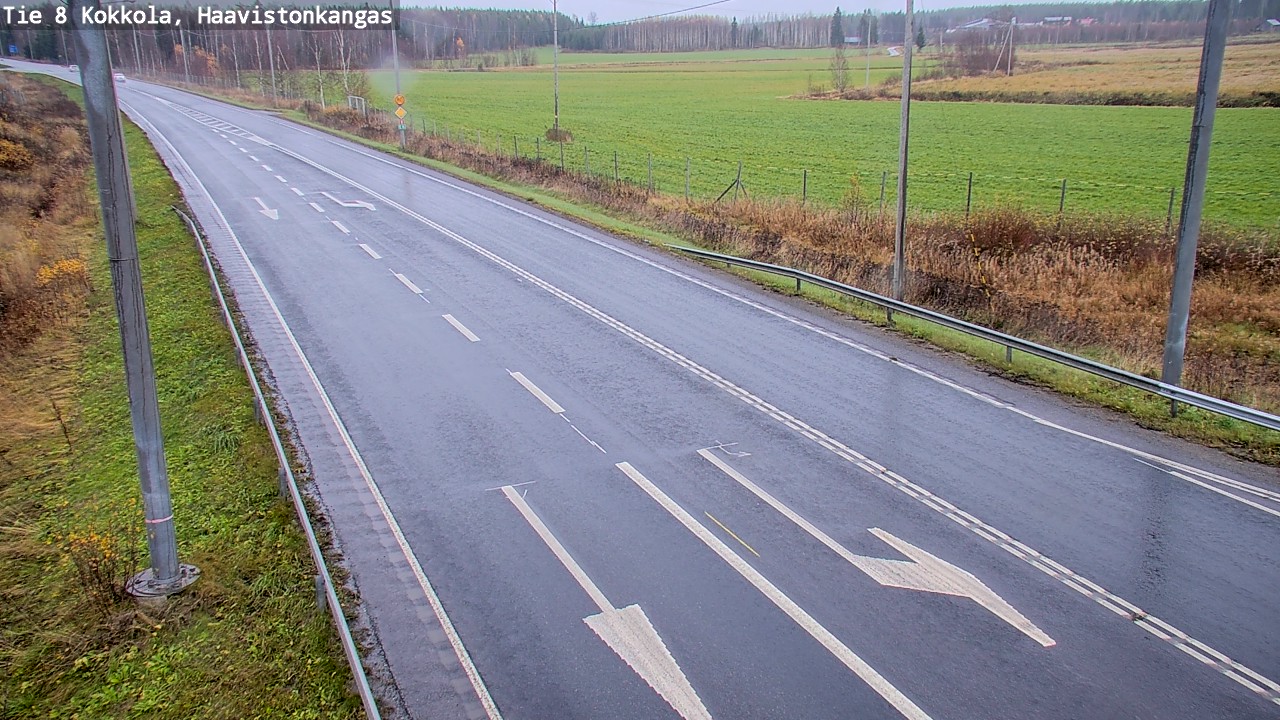 Weather Camera Image Väg 8 Karleby, Haavistonkangas, Kokkola, Keski-Pohjanmaa
