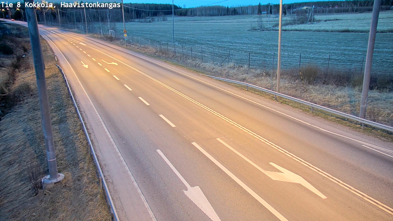 Weather Camera Image Väg 8 Karleby, Haavistonkangas, Kokkola, Keski-Pohjanmaa