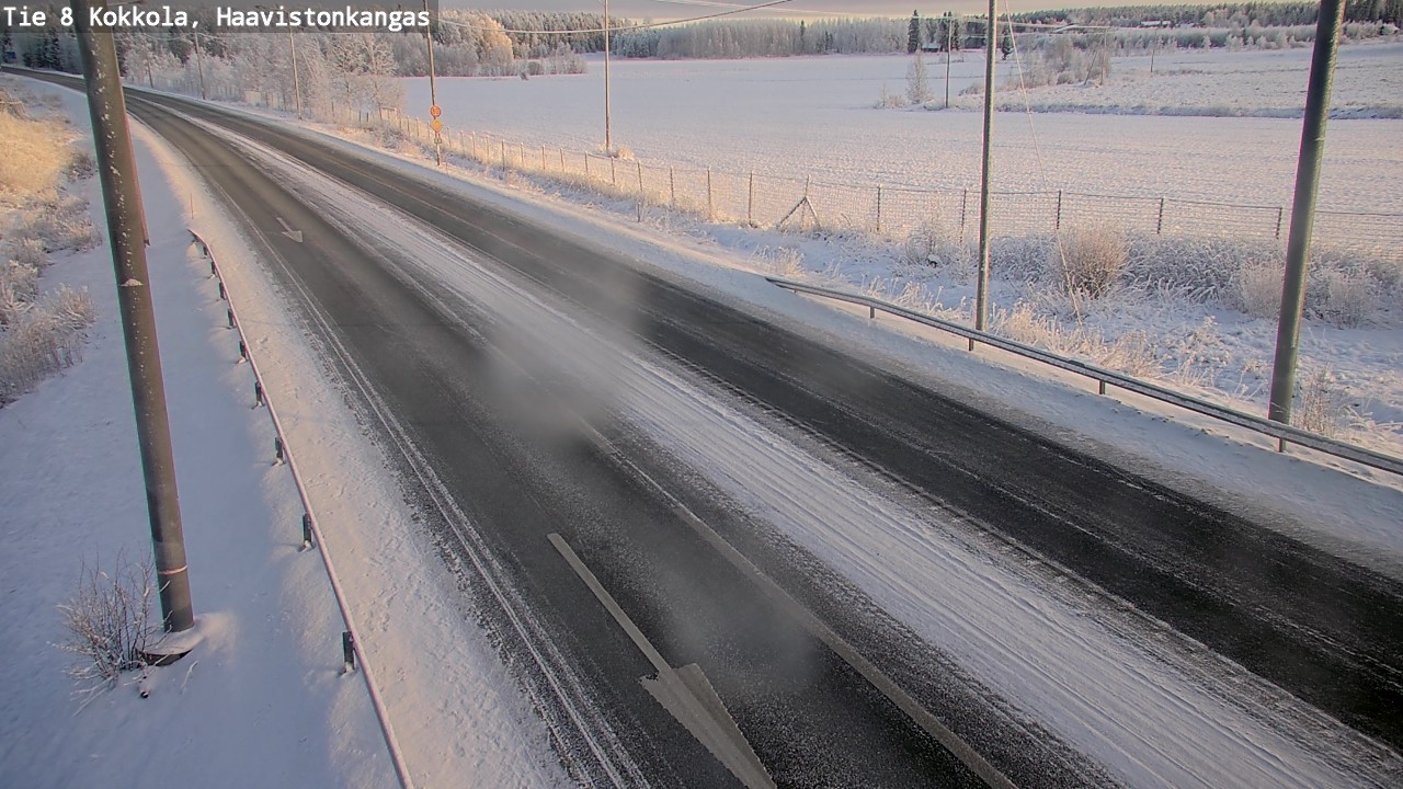 Weather Camera Image Väg 8 Karleby, Haavistonkangas, Kokkola, Keski-Pohjanmaa