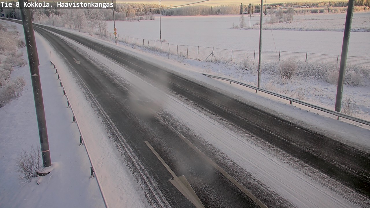 Weather Camera Image Väg 8 Karleby, Haavistonkangas, Kokkola, Keski-Pohjanmaa