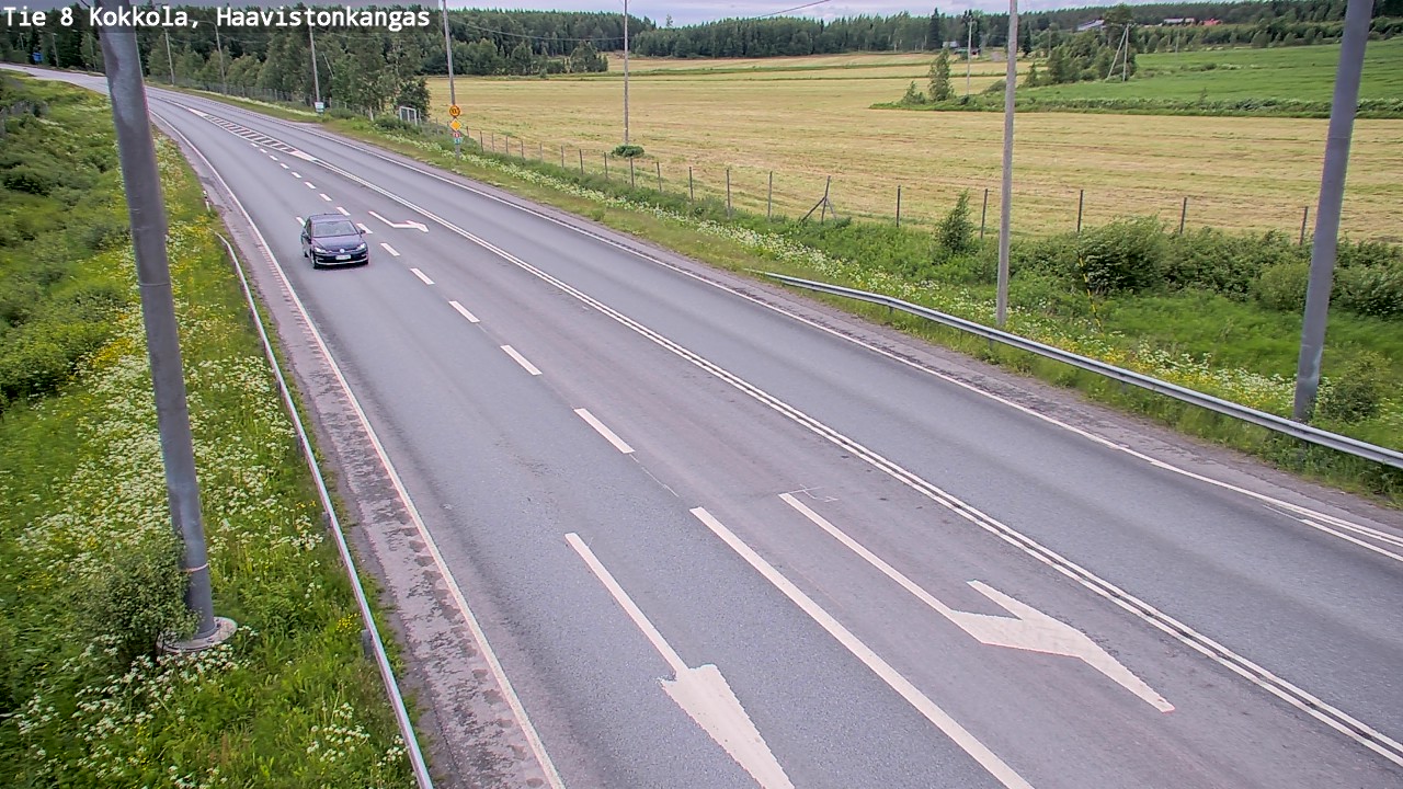 Weather Camera Image Väg 8 Karleby, Haavistonkangas, Kokkola, Keski-Pohjanmaa