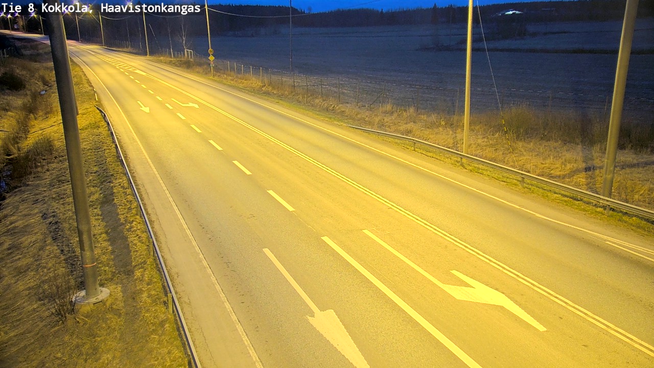 Weather Camera Image Road 8 Kokkola, Haavistonkangas, Kokkola, Keski-Pohjanmaa