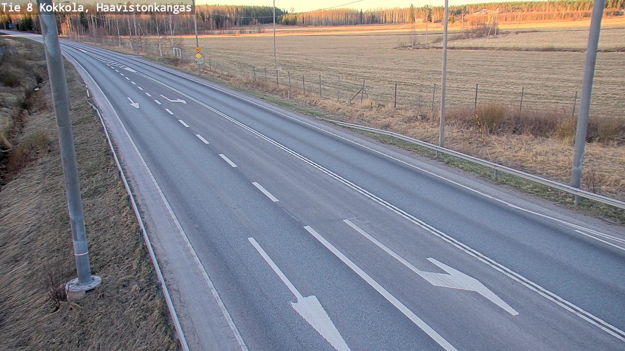 Weather Camera Image Väg 8 Karleby, Haavistonkangas, Kokkola, Keski-Pohjanmaa