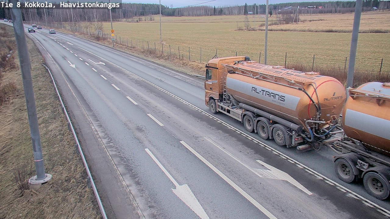 Weather Camera Image Road 8 Kokkola, Haavistonkangas, Kokkola, Keski-Pohjanmaa