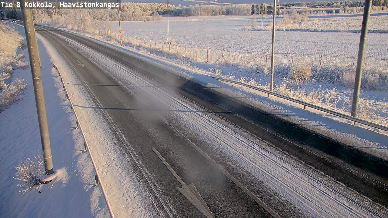Weather Camera Image Väg 8 Karleby, Haavistonkangas, Kokkola, Keski-Pohjanmaa