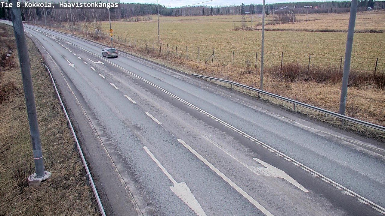 Weather Camera Image Väg 8 Karleby, Haavistonkangas, Kokkola, Keski-Pohjanmaa