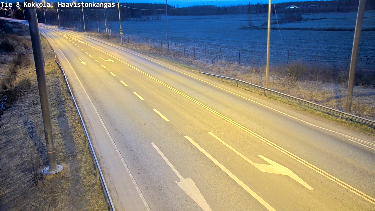 Weather Camera Image Road 8 Kokkola, Haavistonkangas, Kokkola, Keski-Pohjanmaa