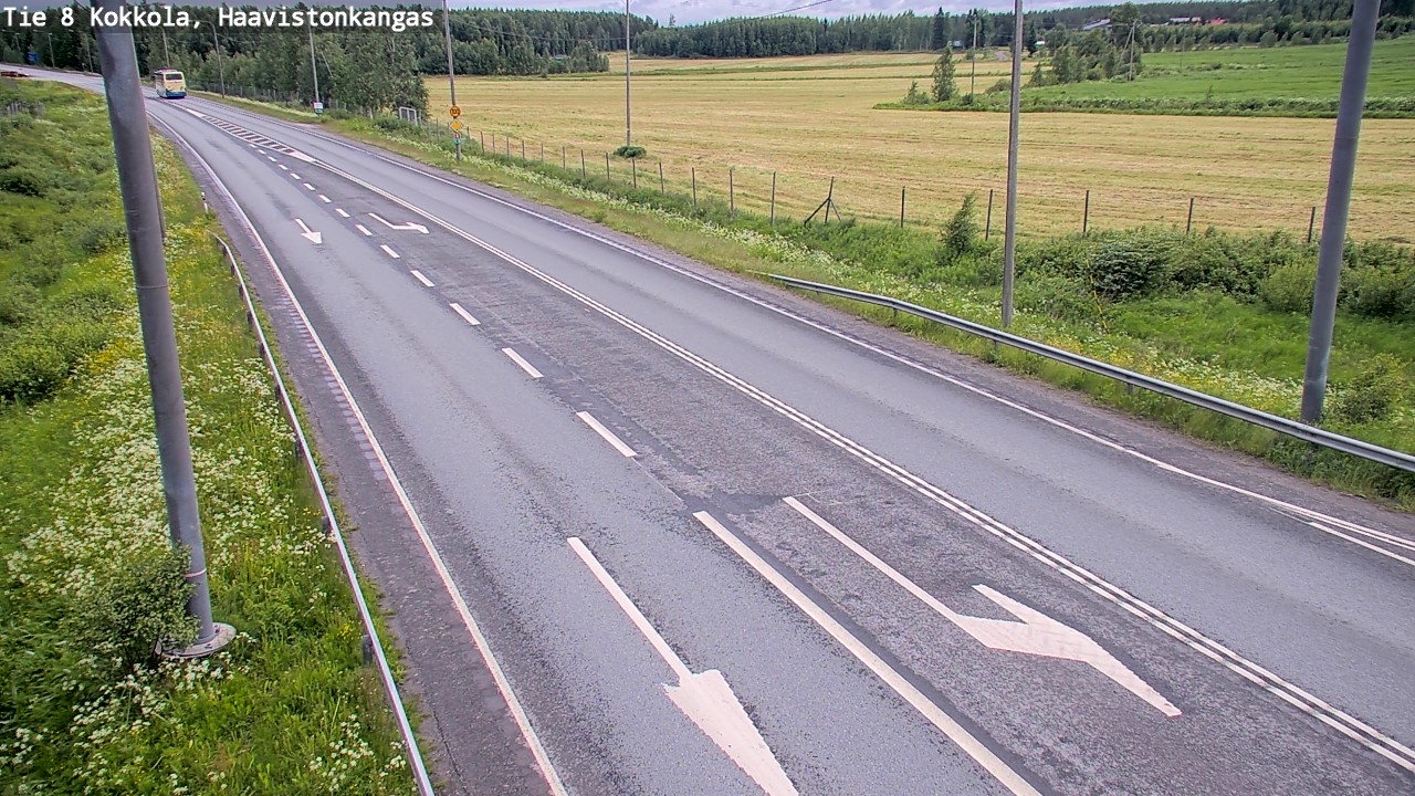 Weather Camera Image Väg 8 Karleby, Haavistonkangas, Kokkola, Keski-Pohjanmaa