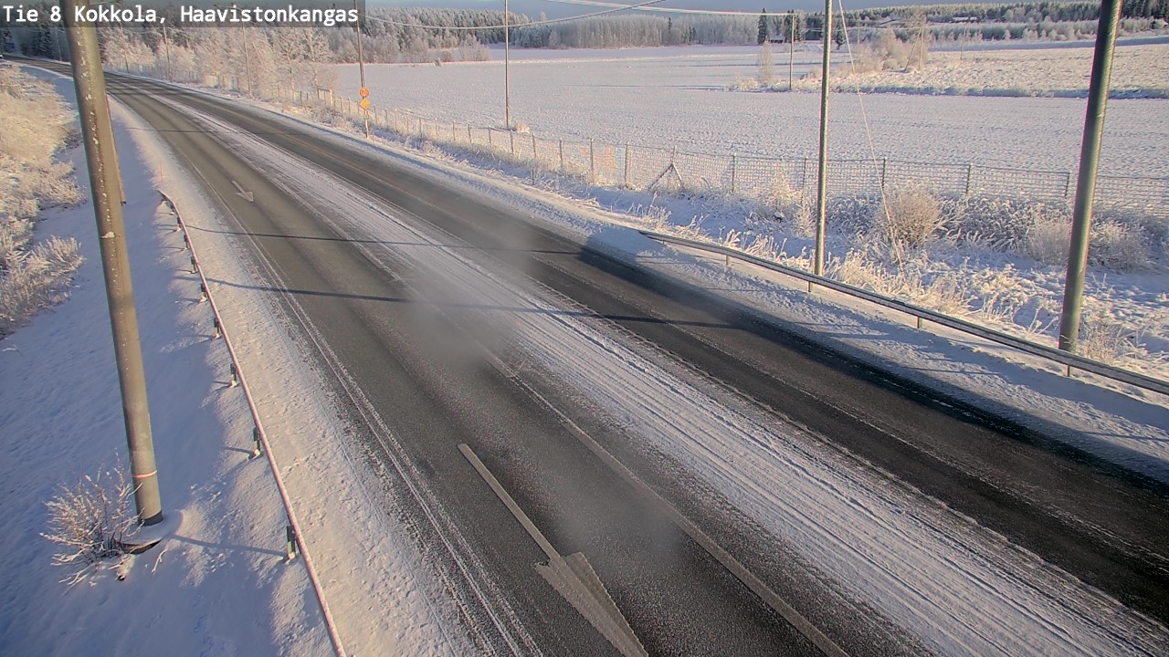 Weather Camera Image Road 8 Kokkola, Haavistonkangas, Kokkola, Keski-Pohjanmaa