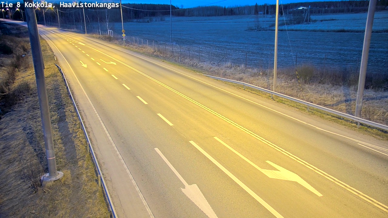 Weather Camera Image Väg 8 Karleby, Haavistonkangas, Kokkola, Keski-Pohjanmaa