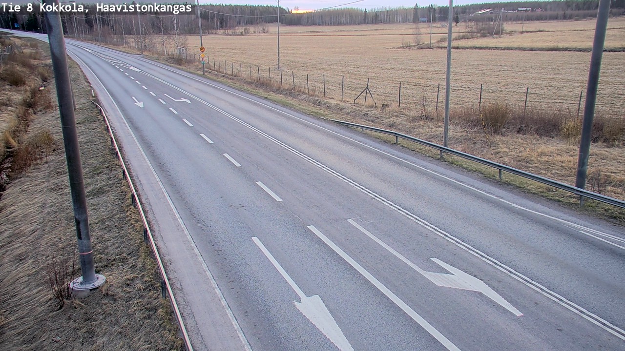 Weather Camera Image Road 8 Kokkola, Haavistonkangas, Kokkola, Keski-Pohjanmaa