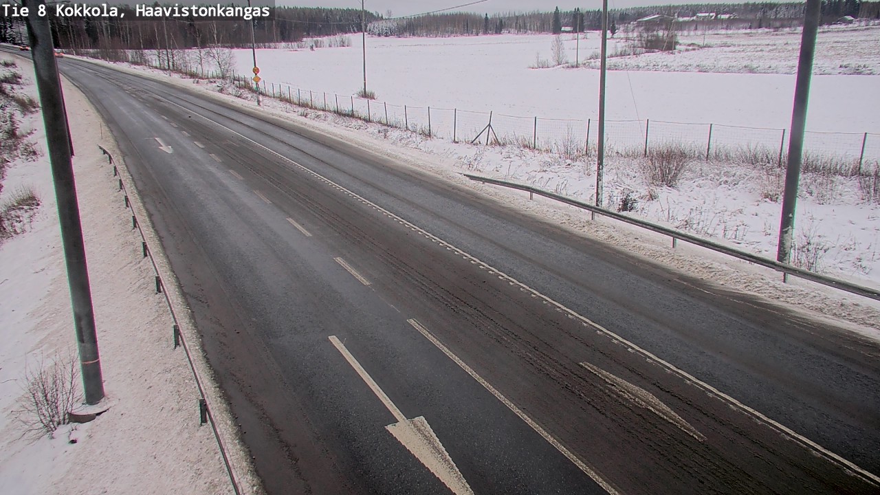 Weather Camera Image Väg 8 Karleby, Haavistonkangas, Kokkola, Keski-Pohjanmaa